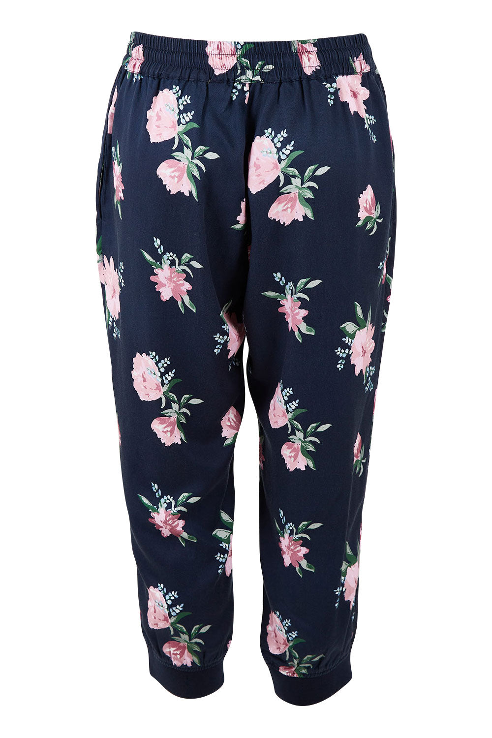 Product shot of the Primrose Pant in colour Navy (Blue), from the back