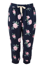 Product shot of the Primrose Pant in colour Navy (Blue), from the front