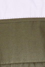 Product shot of the Laura Spray Jacket in colour Khaki (Green), detail