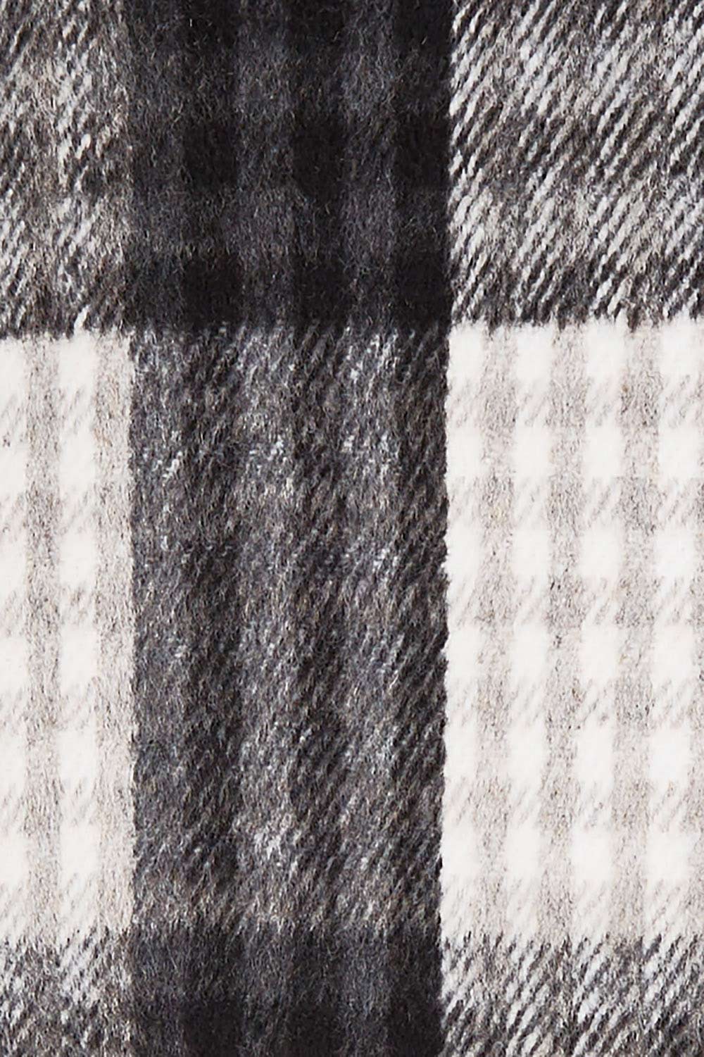 Preloved Cindy Check Coat - Charcoal