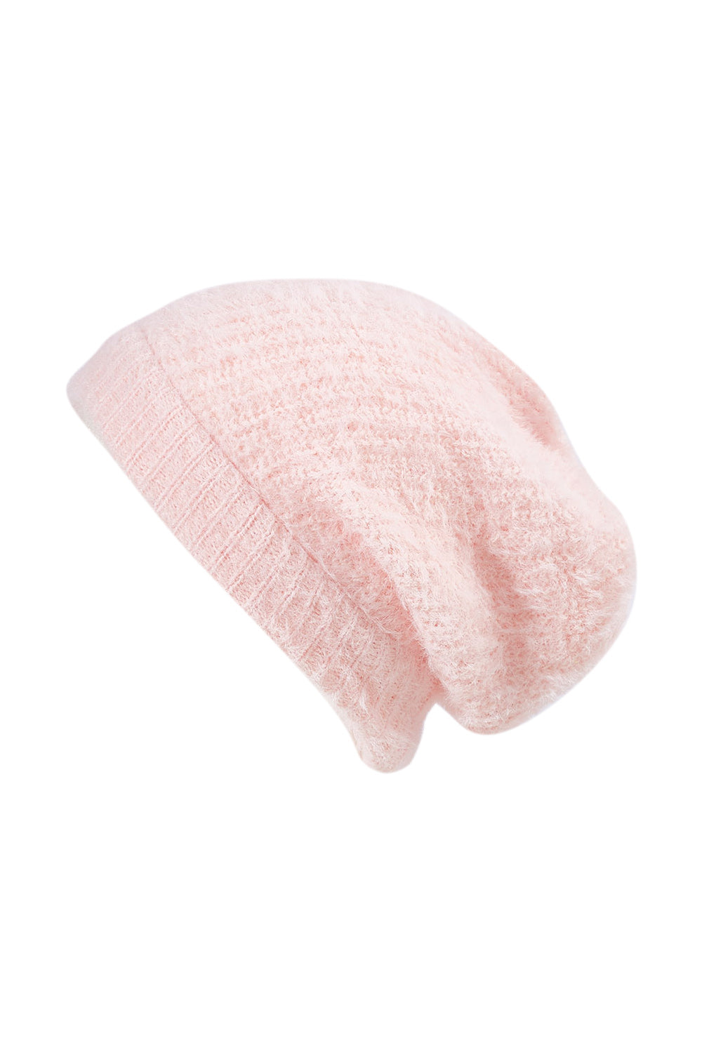 Product shot of the Snug Beanie in colour Peonypink (Pink), from the front