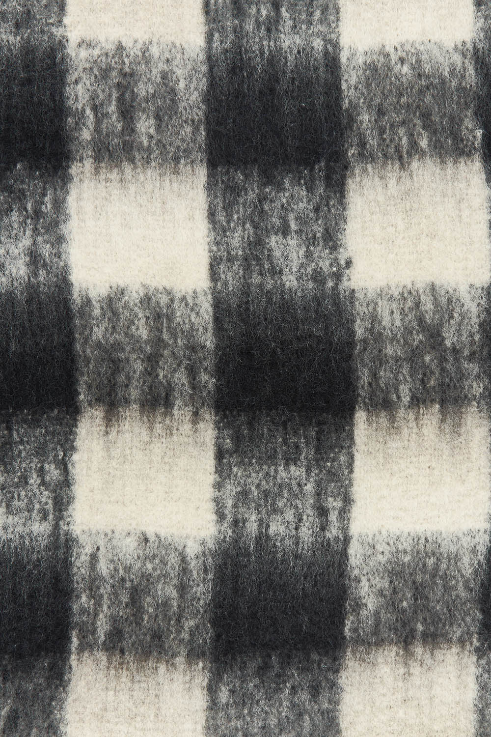 Product shot of the Beth Scarf in colour Check (Black), detail