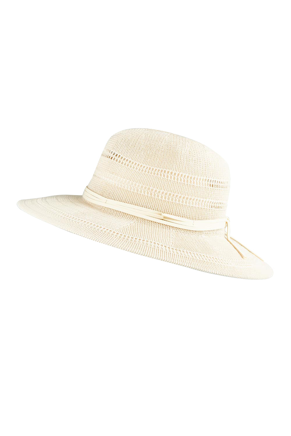 Product shot of the Tropic Foldable Hat in colour Birch, from the front