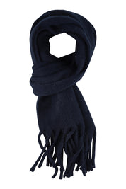Product shot of the Cosy Scarf in colour Navy (Blue), from the front