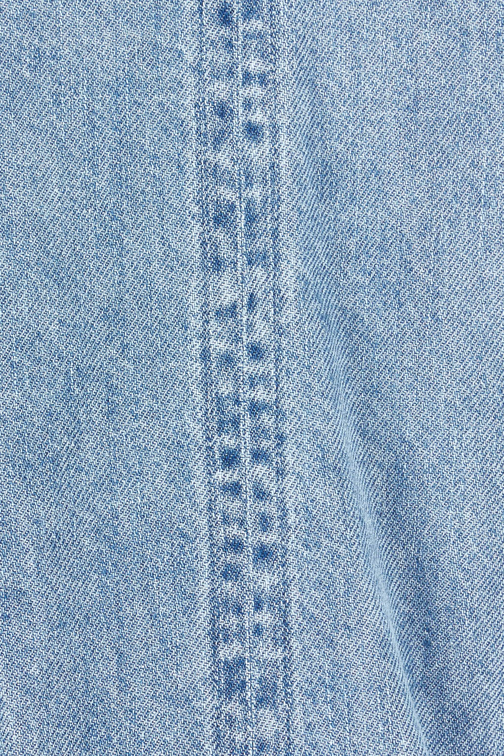 Product shot of the Brea Top in colour Bluewash (Blue), detail