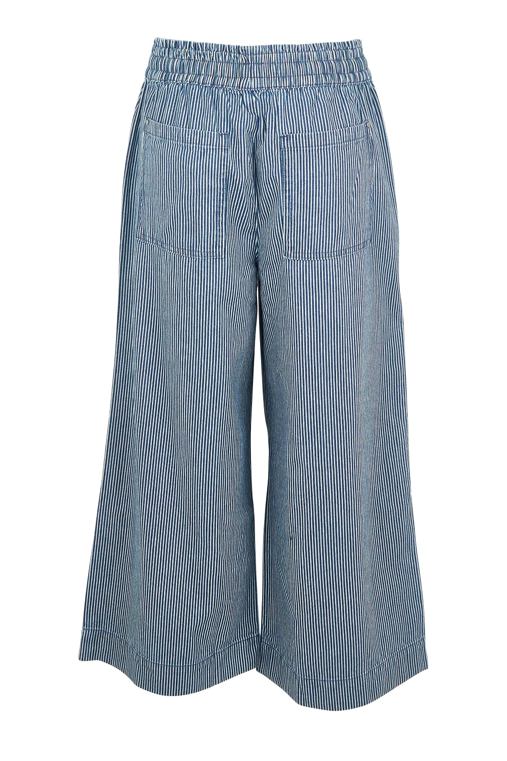 Julia Pinstripe Denim Pant - Bluewhite