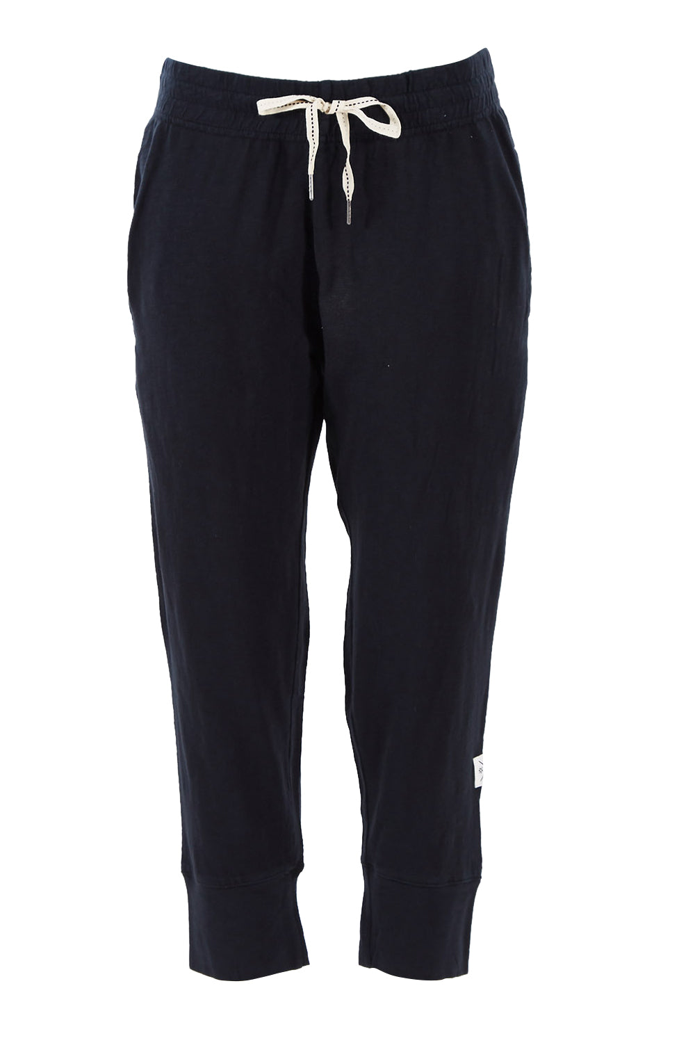 Product shot of the Fundamental Brunch Cotton Pant in colour Black (Black), from the front