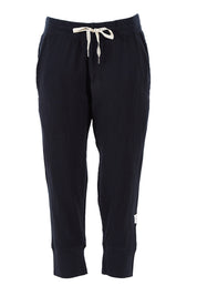 Product shot of the Fundamental Brunch Cotton Pant in colour Black (Black), from the front
