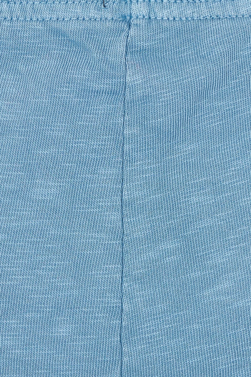 Product shot of the Fundamental Brunch Cotton Pant in colour Blueshadow (Blue), detail