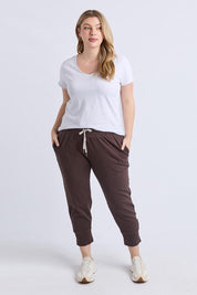 Fundamental Brunch Cotton Pant - Coffee