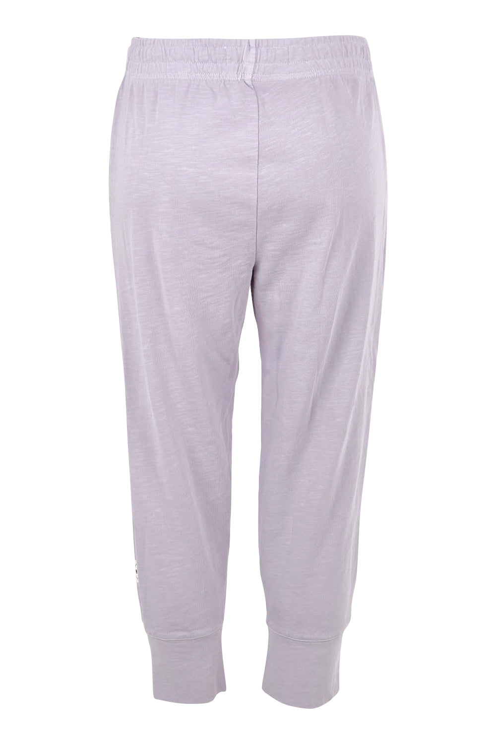 Product shot of the Fundamental Brunch Cotton Pant in colour Dustylilac (Purple), from the back