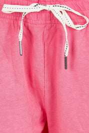 Product shot of the Fundamental Brunch Cotton Pant – Pinklemon in colour Pinklemon, showing detail