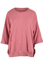 Fundamental Mazie Cotton Sweat Top - Deeprose