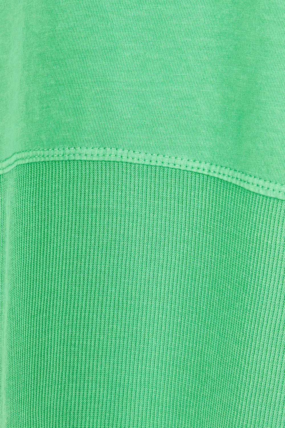 Product shot of the Fundamental Rib Cotton Tank in colour Greenbriar (Green), detail