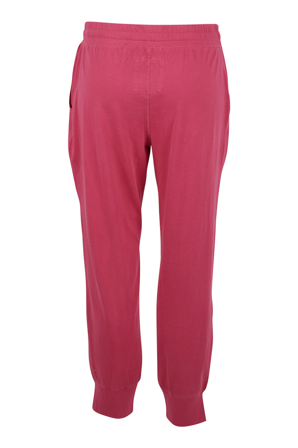 Product shot of the Fundamental Wash Out Pant in colour Plum (Pink), from the back