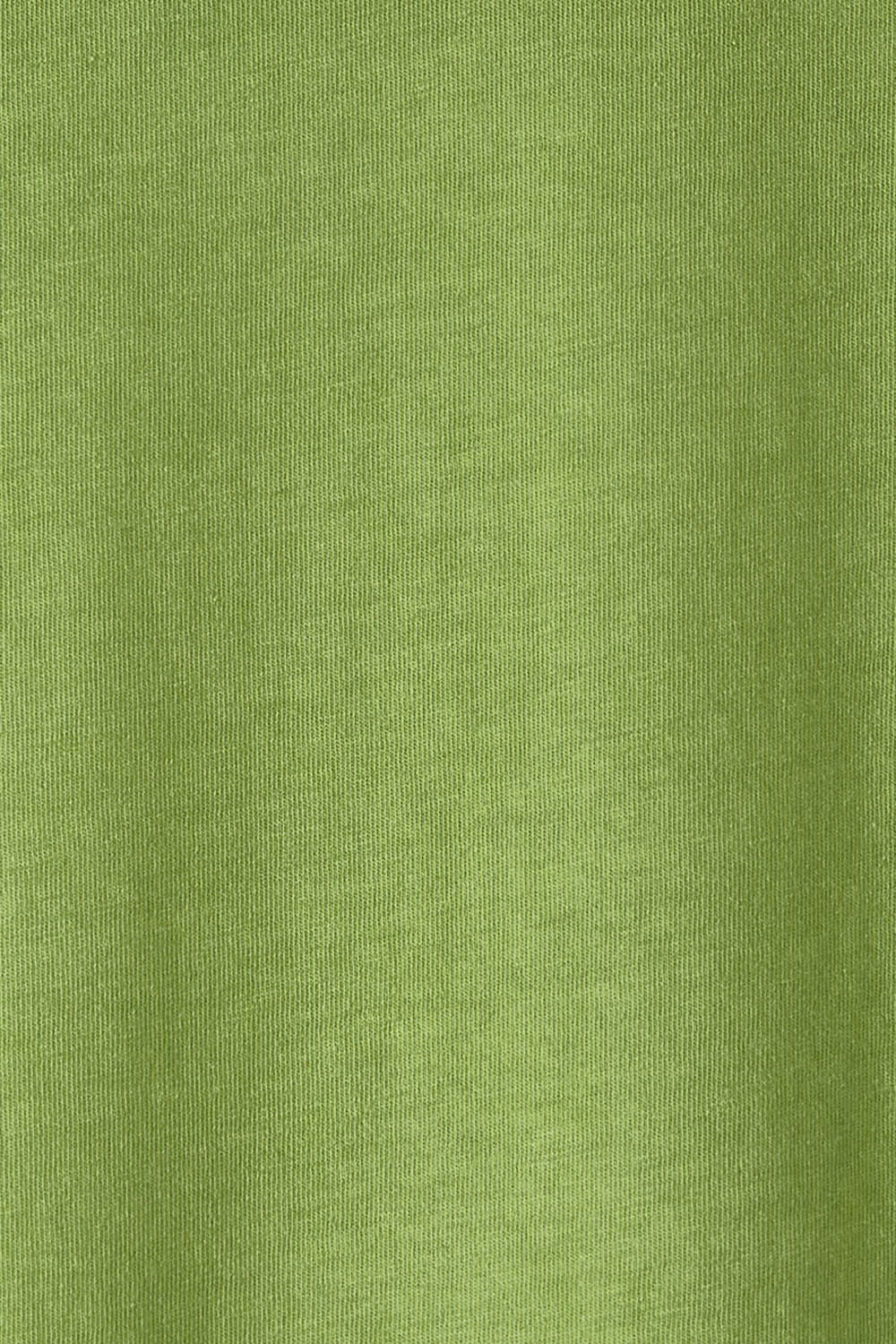 Product shot of the Fundamental Rib Long Sleeve Tee in colour Junglegre (Green), detail