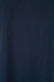 Product shot of the Fundamental Scoop Tank in colour Navy (Blue), detail