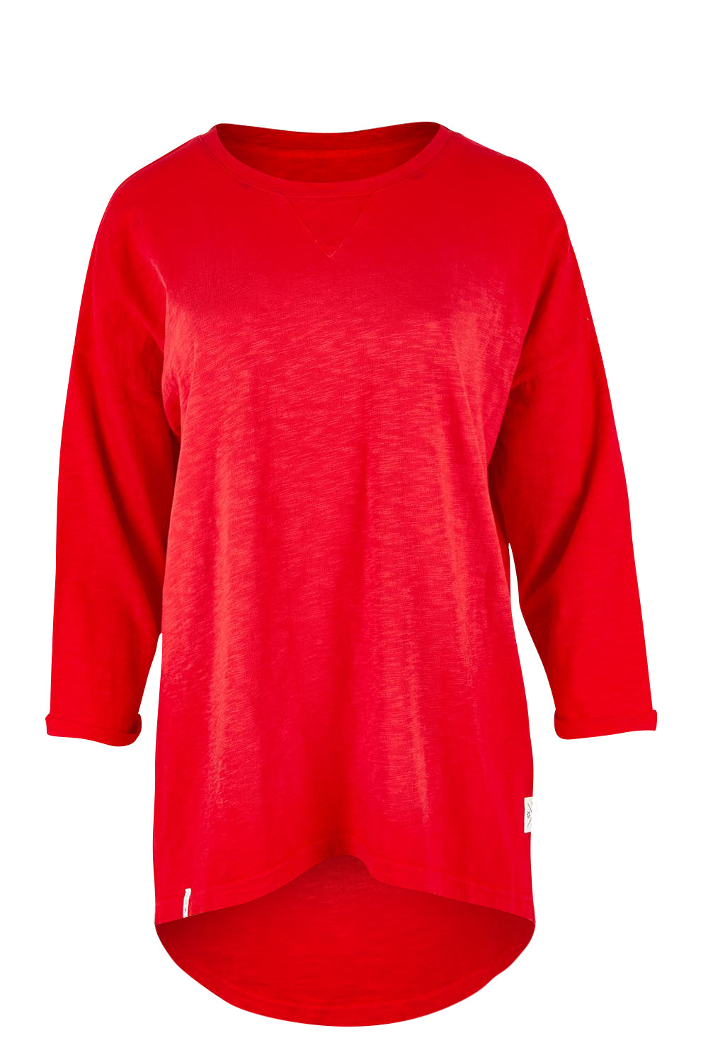 Fundamental Annie Cotton 3/4 Sleeve Tee – Cranberry