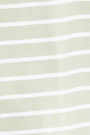 Product shot of the Fundamental Sydney Crew in colour Greenstrip (Green), detail