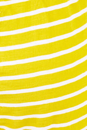 Product shot of the Fundamental Brunch Pant Stripe in colour Mustard, detail