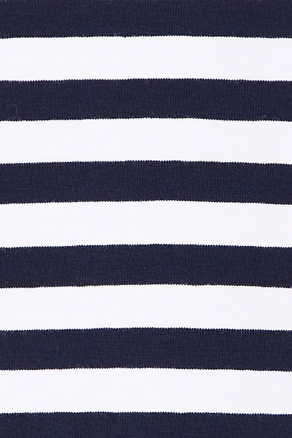 Product shot of the Fundamental Lauren Stripe LS Tee in colour Navywht (Blue), detail