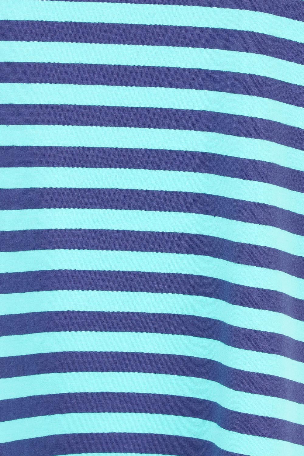 Product shot of the Fundamental Lauren S/S Cotton Stripe in colour Vbluepools (Blue), detail