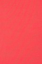 Product shot of the Fundamental Rib Crew Cotton Tank in colour Cayenne (Red), detail
