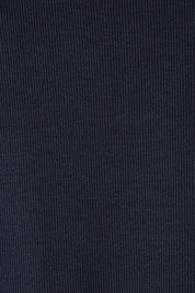 Product shot of the Fundamental Rib Crew Cotton Tank in colour Navy (Blue), detail