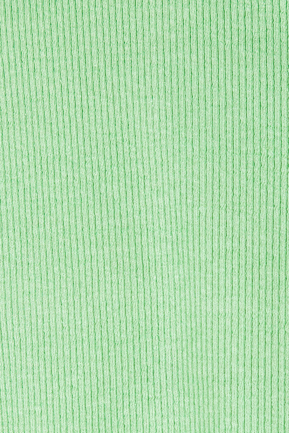 Product shot of the Fundamental Rib Scoop S/S  Tee in colour Meadow (Green), detail