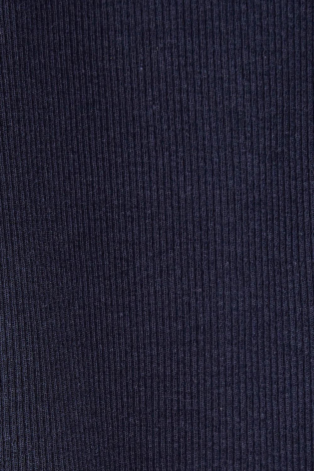 Product shot of the Fundamental Rib Scoop S/S  Tee in colour Navy (Blue), detail