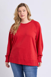 Fundamental Melbourne Cotton Crew – Cranberry