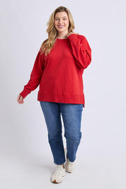 Fundamental Melbourne Cotton Crew – Cranberry