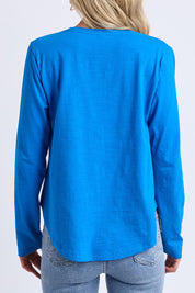 Fundamental Everyday Cotton Long Sleeve Tee – Royalblue
