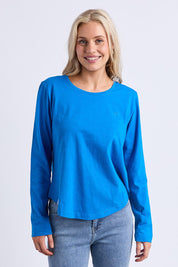 Fundamental Everyday Cotton Long Sleeve Tee – Royalblue