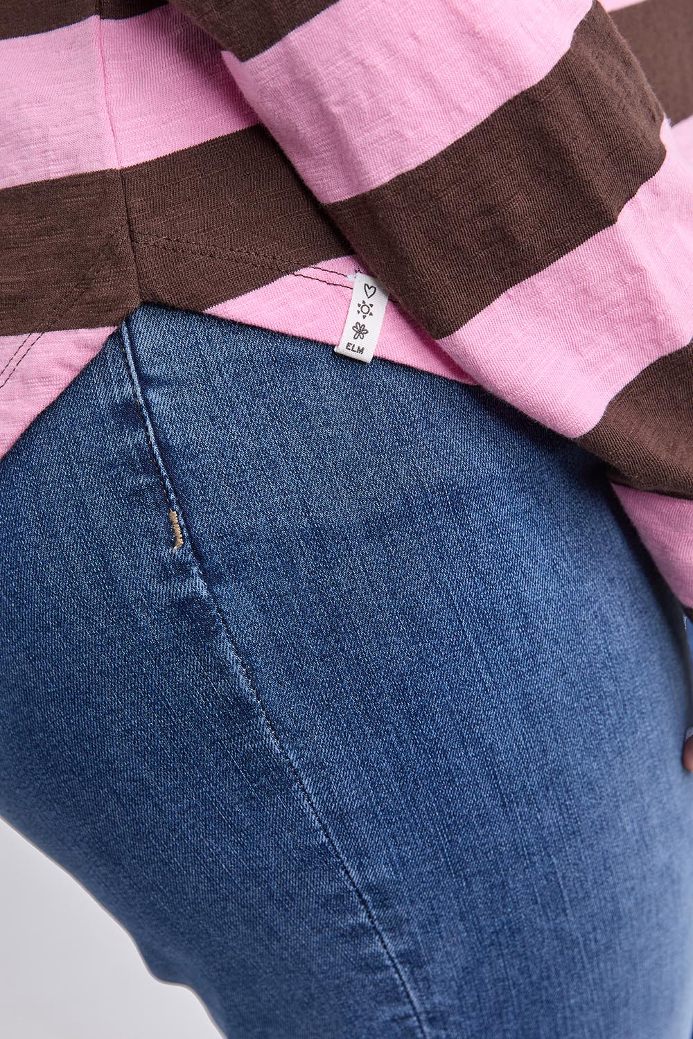 Fundamental Spritz Stripe Cotton Long Sleeve Tee – Coffeepink