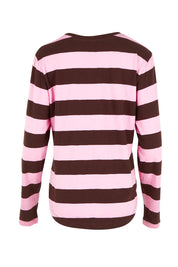 Fundamental Spritz Stripe Cotton Long Sleeve Tee – Coffeepink