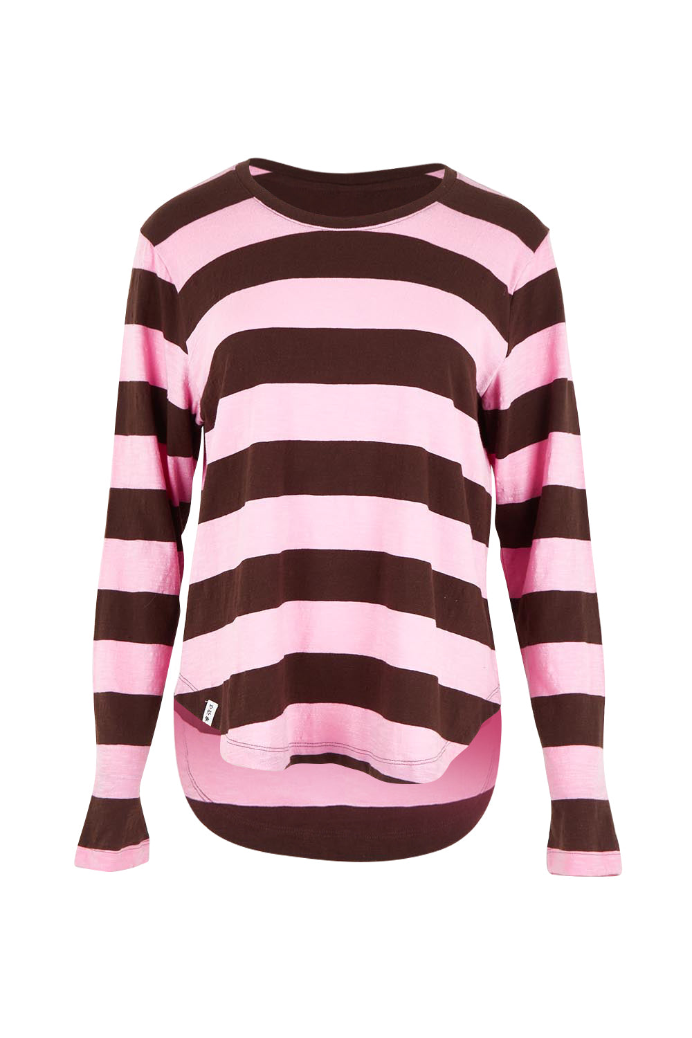 Fundamental Spritz Stripe Cotton Long Sleeve Tee – Coffeepink