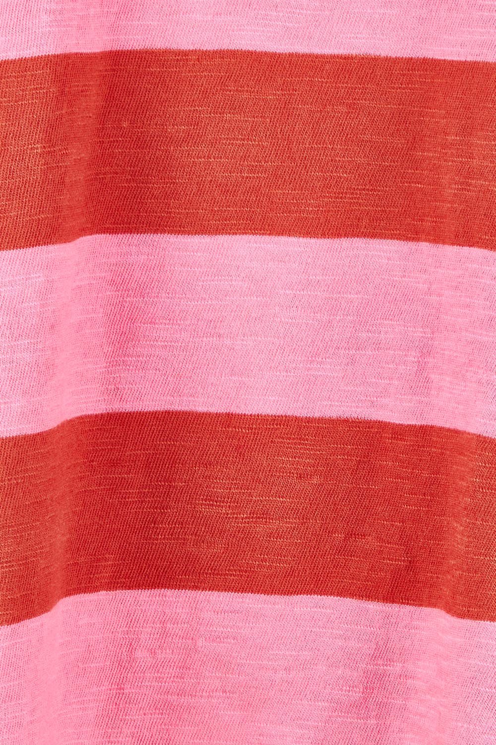Product shot of the Fundamental Spritz Stripe Ls Tee – Earthpink in colour Earthpink, showing detail