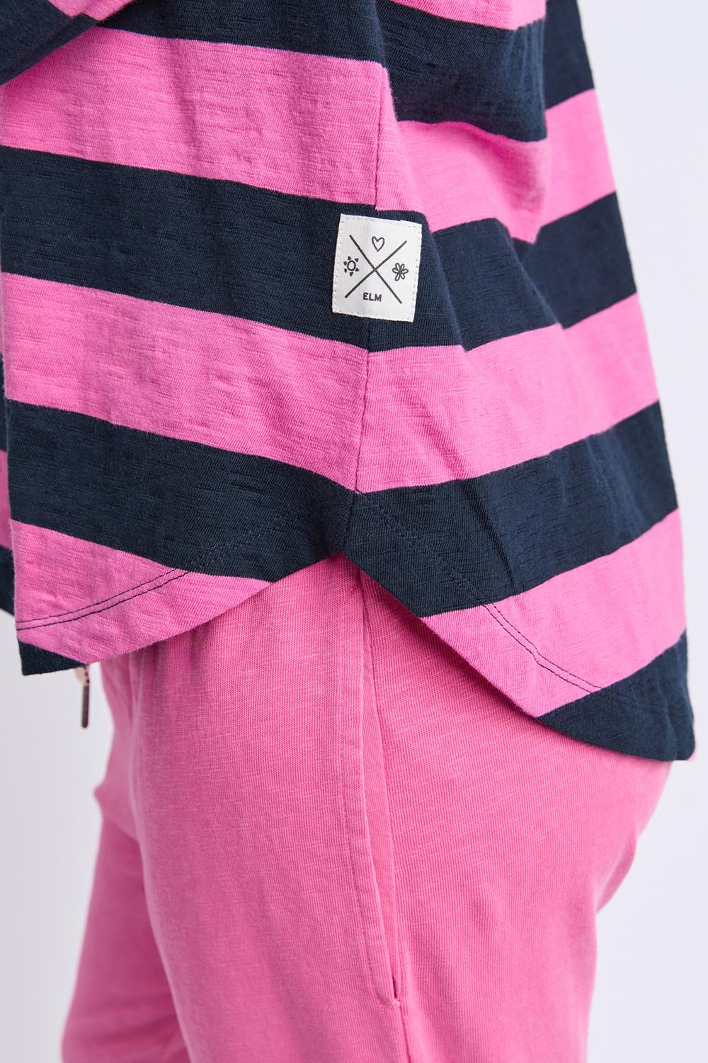 Fundamental Spritz Stripe Cotton Long Sleeve Tee – Hpinknavy