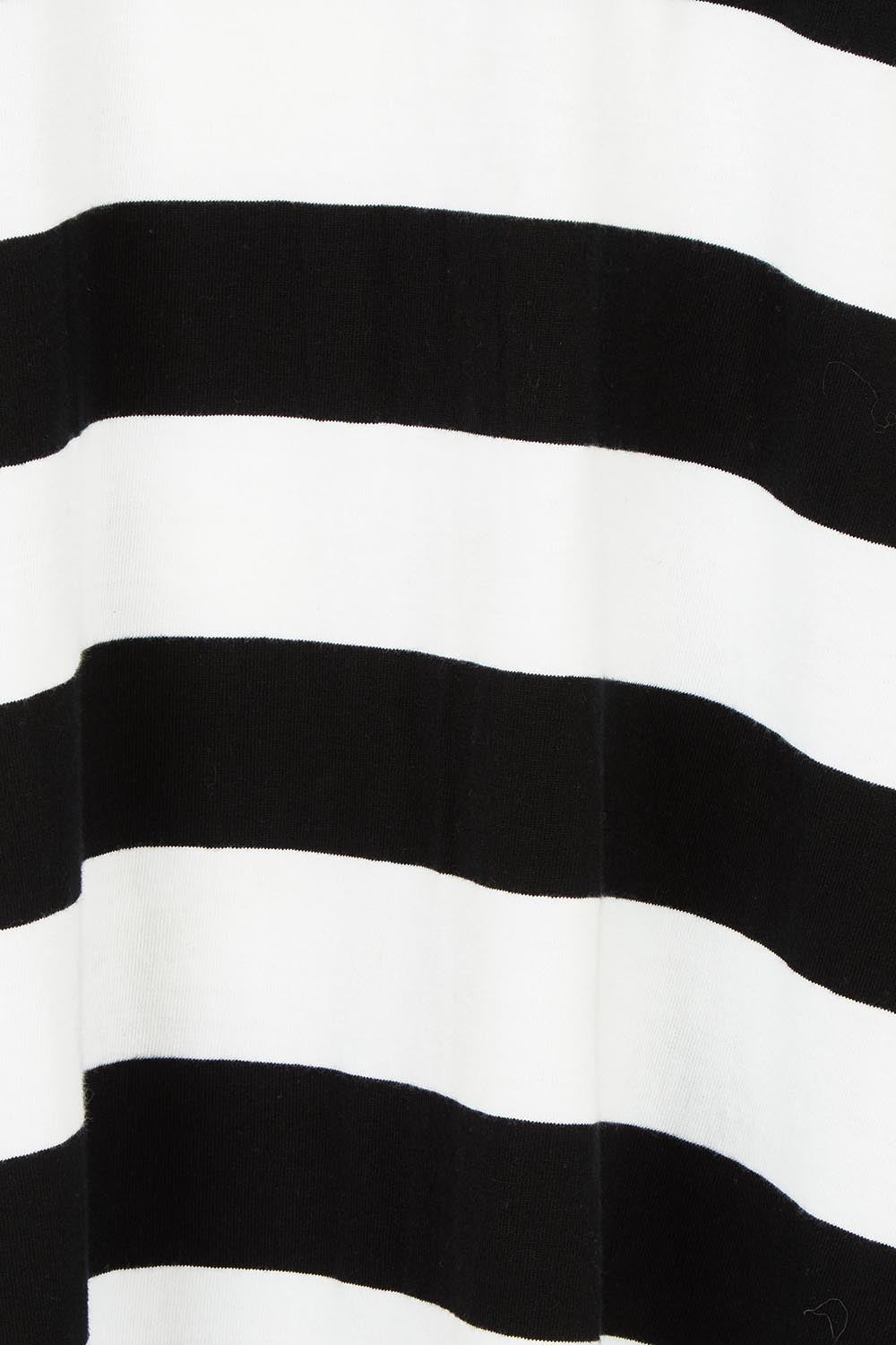 Product shot of the Fundamental Adira Cotton Dress in colour Blackwhite (Black), detail