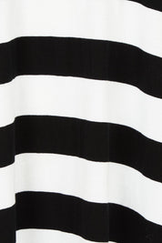 Product shot of the Fundamental Adira Cotton Dress in colour Blackwhite (Black), detail