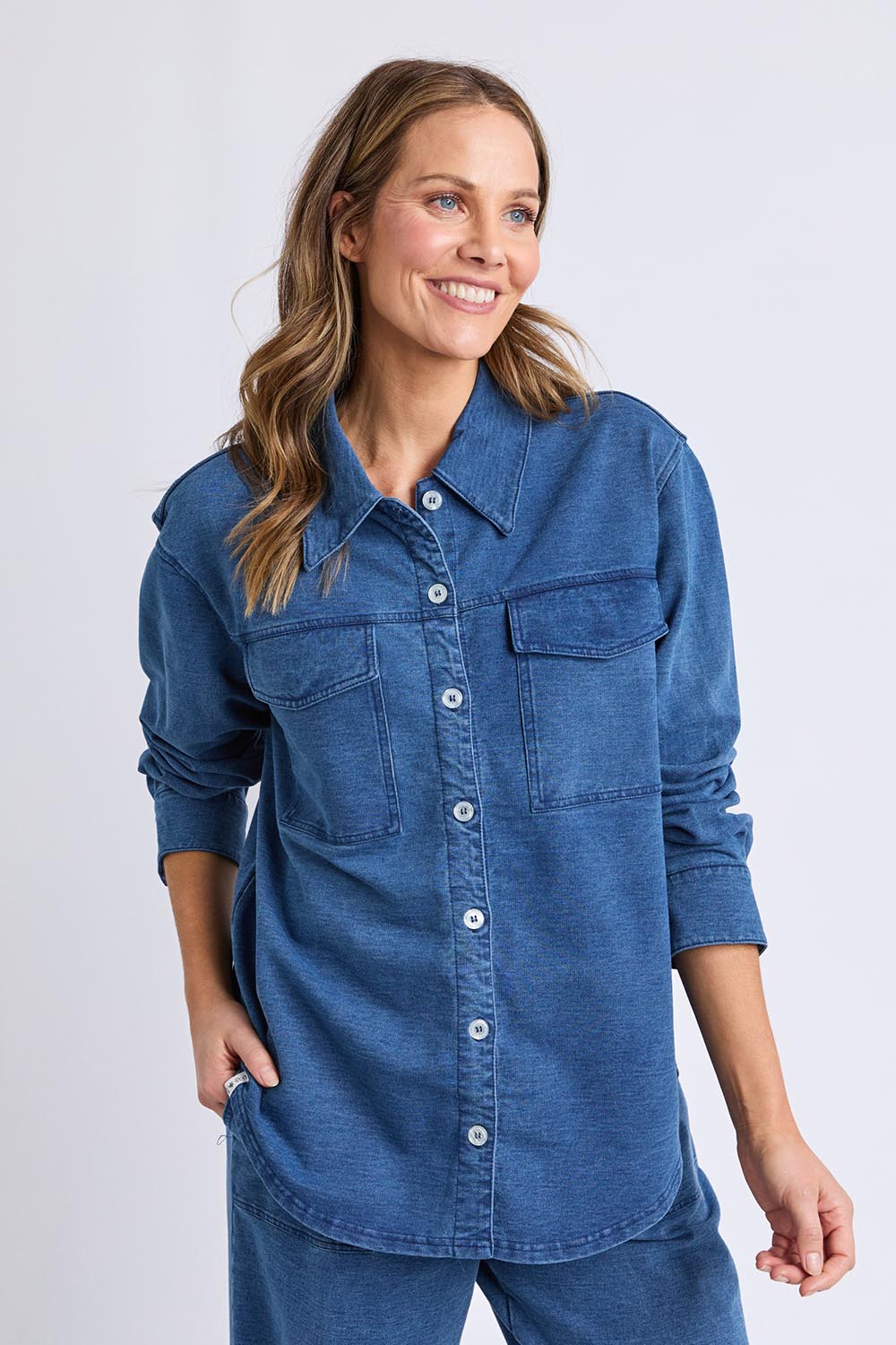 Fundamental Valerie Cotton Shacket – Bluedenim