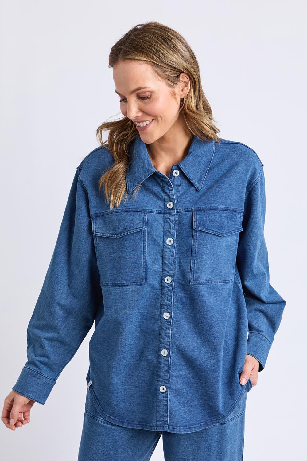 Fundamental Valerie Cotton Shacket – Bluedenim