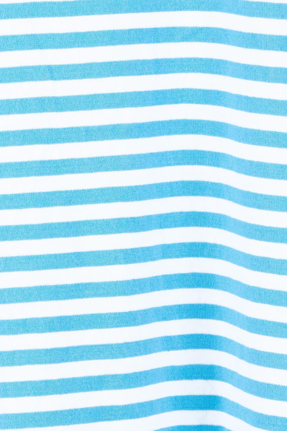 Product shot of the Fundamental Yarra Stripe Cotton Dress – Azureblue in colour Azureblue, showing detail