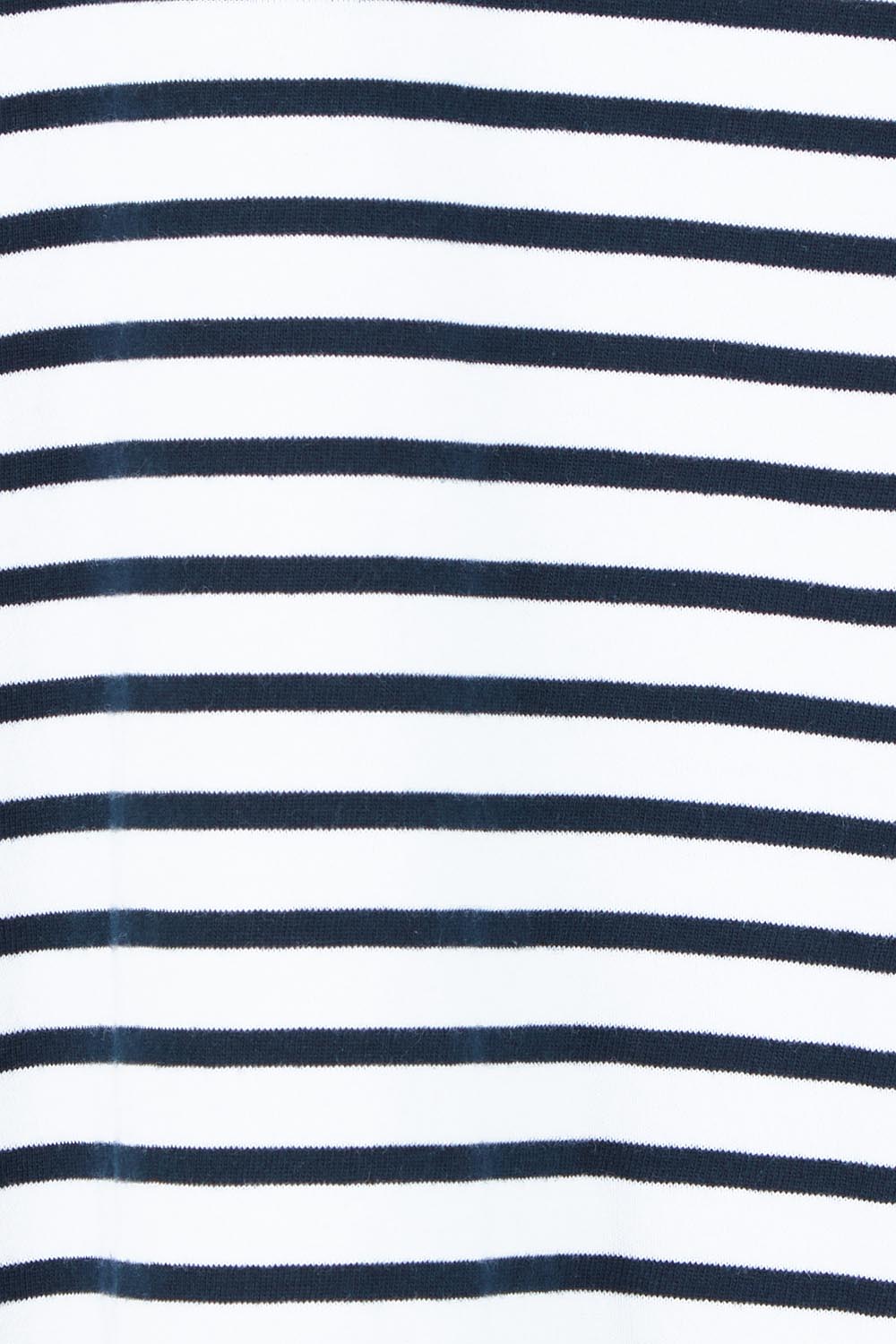 Product shot of the Fundamental Maggie Stripe Cotton Dress – Whitenavy in colour Whitenavy, showing detail