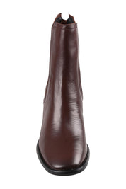 Product shot of the Charlie Leather Ankle Boot in colour Chestnut, detail