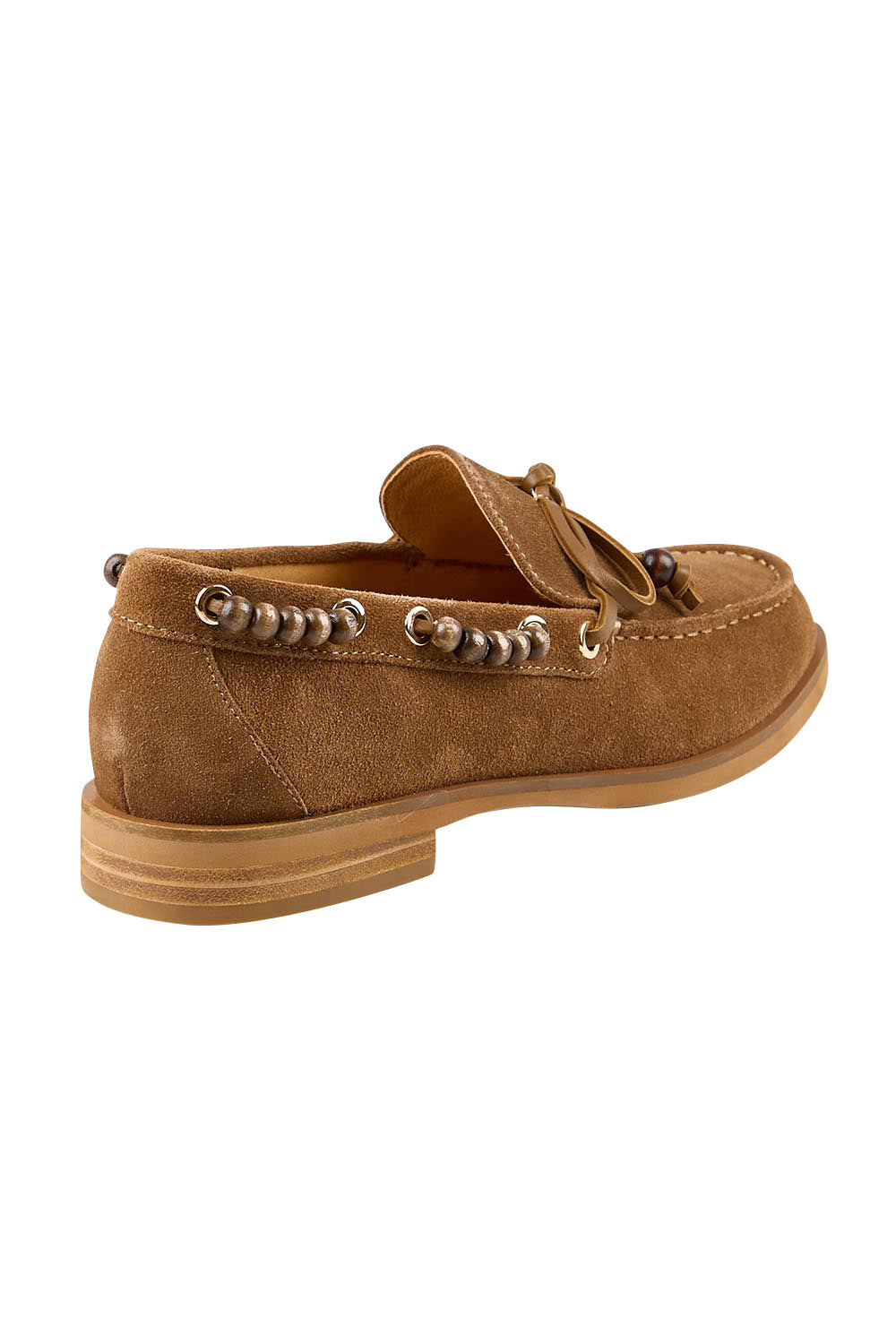 Product shot of the Foressa Flat - Pecansuede in colour Pecansuede, from the back