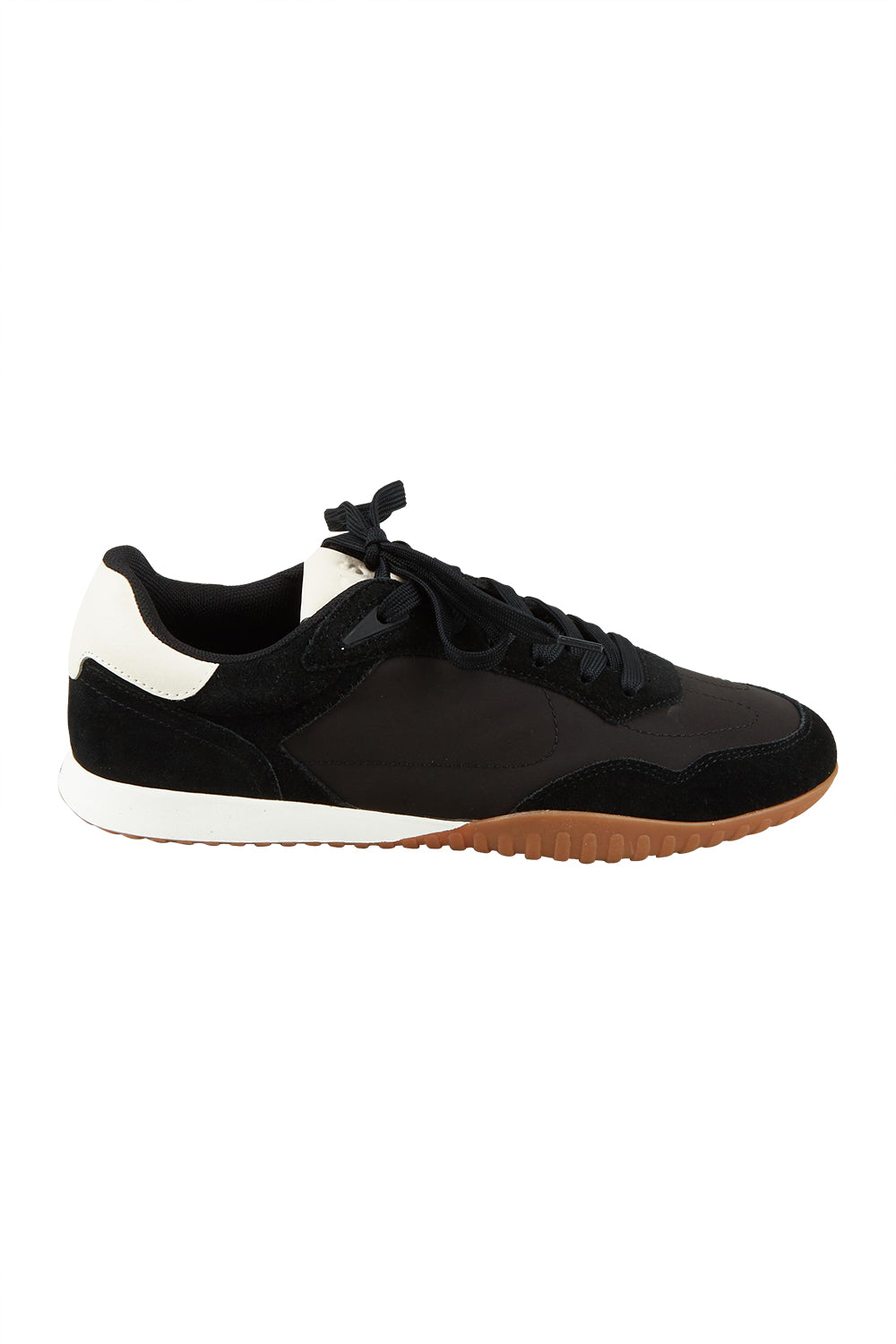 Product shot of the Glide Lace Up in colour Black (Black), from the front