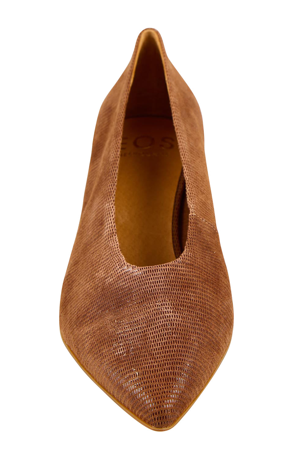 Product shot of the Hatten Heel - Coconut in colour Coconut, showing detail