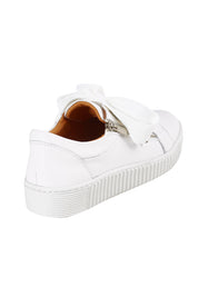 Product shot of the Jovi Leather Sneaker in colour Whitewhite (White), from the back